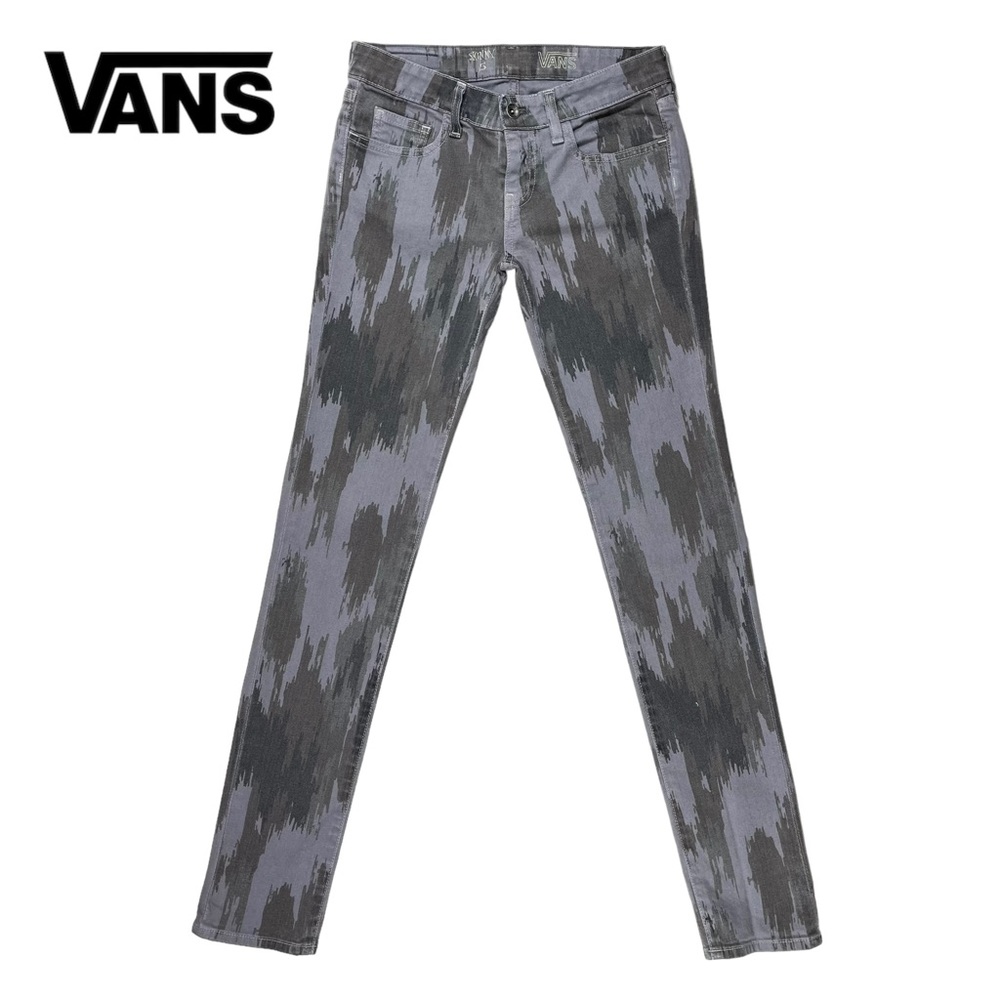 Vans Women’s Size 5 Gray‎ Camouflage Tapered Skinny Denim Jeans